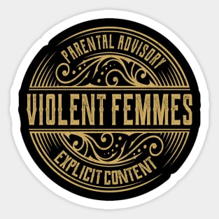 Violent Femmes Vintage Ornament Sticker